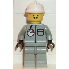 firec007 Fire - Air Gauge and Pocket, Light Gray Legs, White Fire Helmet
